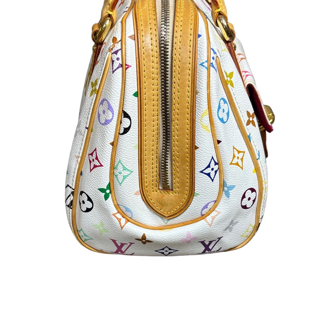 Louis Vuitton Priscilla White Multicolor Monogram Bag Vintage - Picture 5 of 15